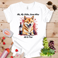 Me My Shiba Some Wine_All is Fine