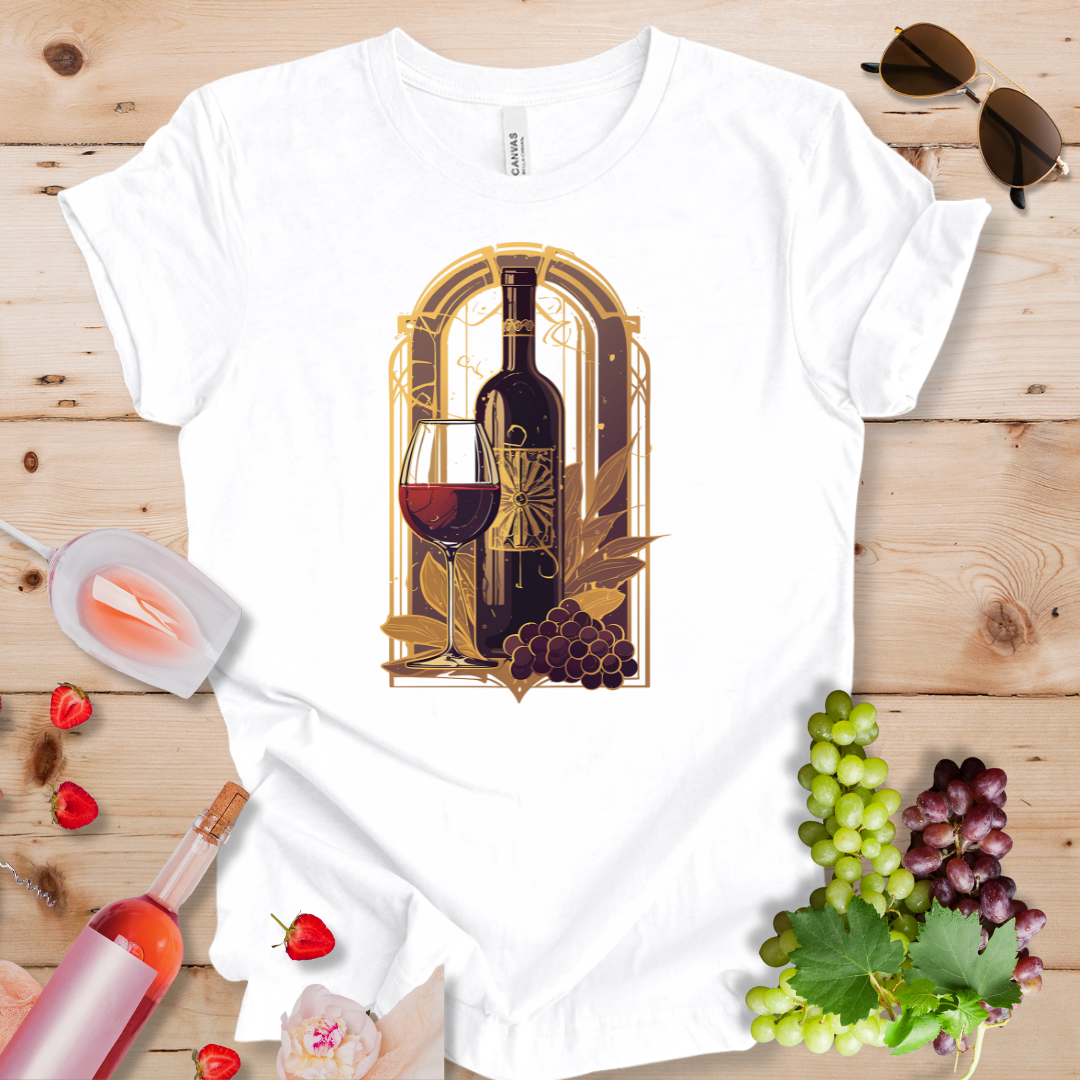 Deco Wine Gold Frame Window