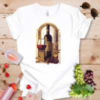Deco Wine Gold Frame Window