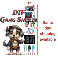 Custom DTF Gang Sheets by size